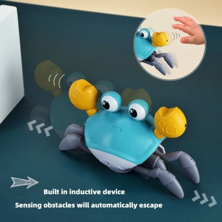 Escape Crab Automatic Obstacle Avoidance Light Music Electric Induction Crawling Toy(Orange Battery Model) - Music Toys by buy2fix | Online Shopping UK | buy2fix