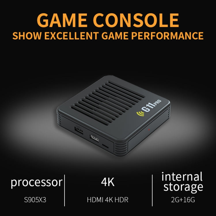 G11 PRO Game Machine TV Box Dual System HDMI HD 4K Retro Arcade, Style: 128G+Charging Handle - Pocket Console by buy2fix | Online Shopping UK | buy2fix