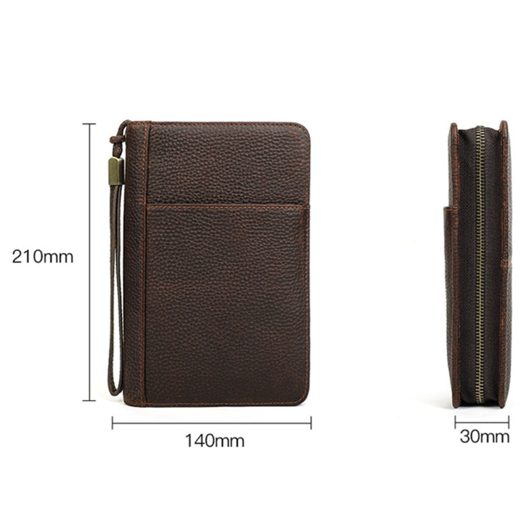 CONTACTS FAMILY CF5009 Genuine Leather Multifunctional Travel Convenient Cigar Box with Wrist Strap(Brown) - Cigarette Box & Ashtrays by CONTACTS FAMILY | Online Shopping UK | buy2fix