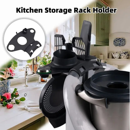 For Thermomix  TM5 TM6 Storage Rack Holder Food Processor Accessories(Black) - Kitchen Machine Accessories & Parts by buy2fix | Online Shopping UK | buy2fix