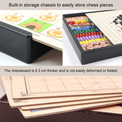 11 in 1 Wooden Multifunctional Parent-Child Interactive Children Educational Chessboard Toy Set - Table Games by buy2fix | Online Shopping UK | buy2fix