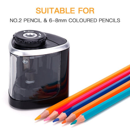 TENWIN Electrical Pencil Sharpener Student Stationery Semi-Automatic Sharpeners Battery Model(Blue) - Pencil Sharpener by TENWIN | Online Shopping UK | buy2fix