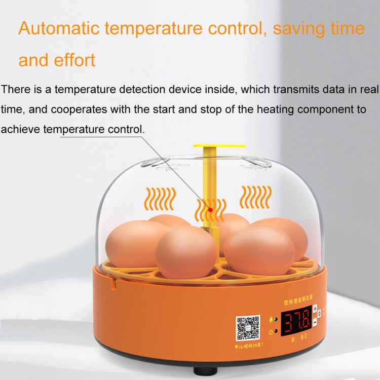 6-Eggs Small Household Experimental Children Smart Chicken Incubators, Spec: Dual-electric Automatic EU Plug - Incubators by buy2fix | Online Shopping UK | buy2fix