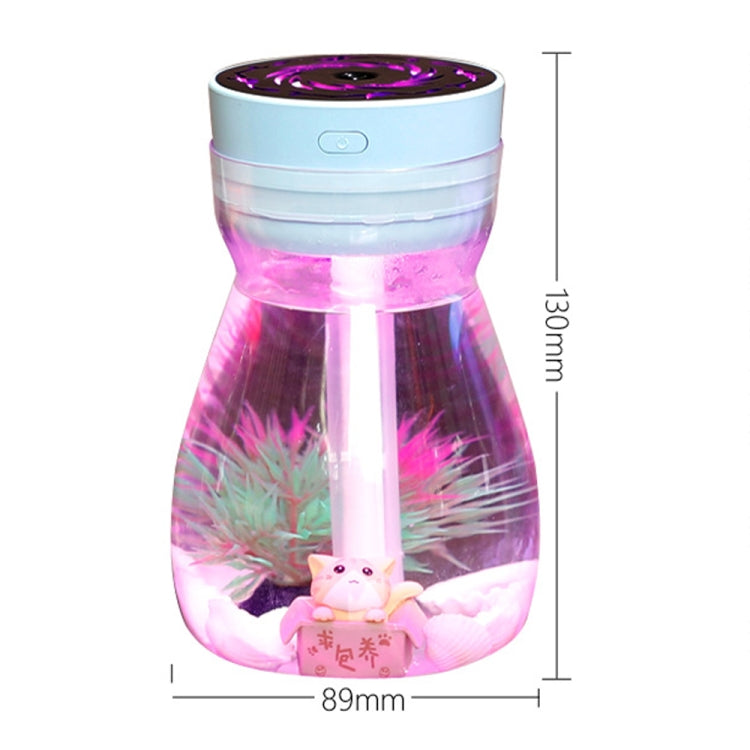 FH-068 Mini USB Car Home Colorful Light Bottle Micro Landscape Humidifier(Blue) - Air Purifiers & Accessories by buy2fix | Online Shopping UK | buy2fix