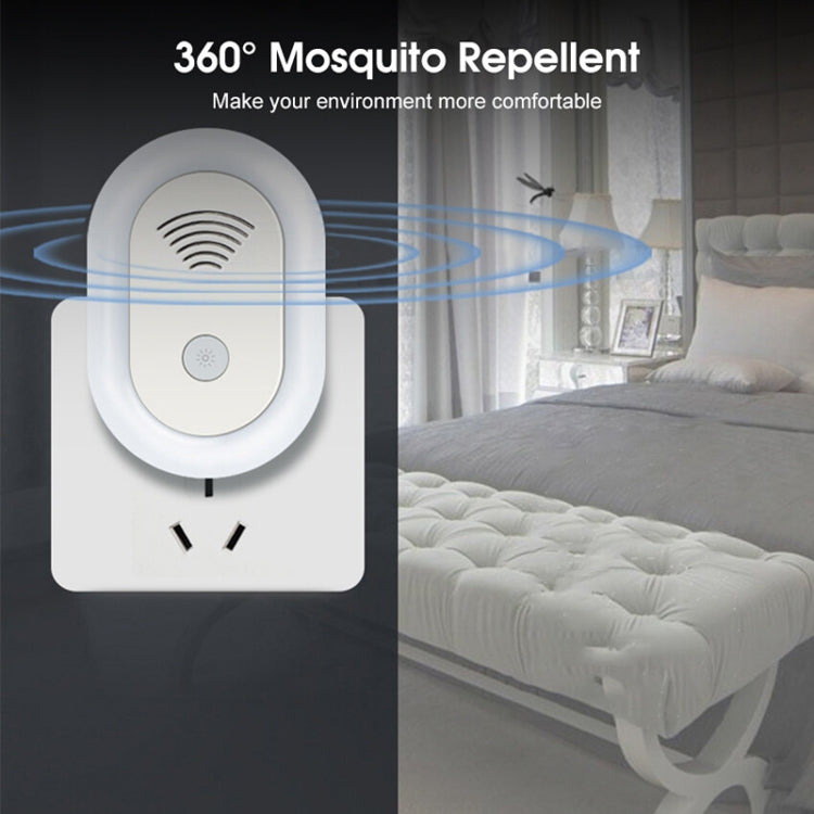 Adjustable Night Light Ultrasonic Mosquito Repeller Mini Home Electronic Mouse Repeller, Spec: UK Plug(White) - Repellents by buy2fix | Online Shopping UK | buy2fix