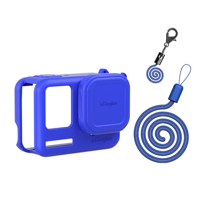 aMagisn Silicone Protection Case Sports Camera Protection Accessories For Insta360 Ace Pro (Blue) - Case & Bags by aMagisn | Online Shopping UK | buy2fix