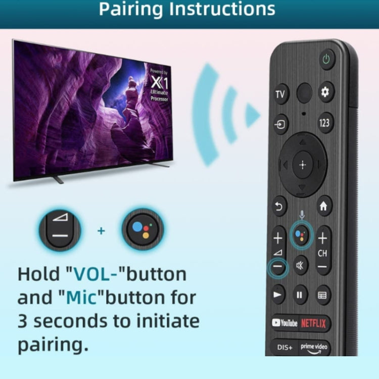 RMF-TX800U Bluetooth Voice Remote Control For Sony KDL And XR /4K BRAVIA TV - TV by buy2fix | Online Shopping UK | buy2fix