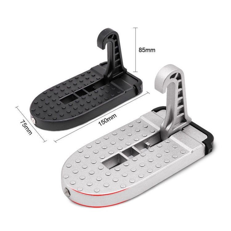 Car Hook Door Foldable Foot Pedal with Safety Hammer(Black) - Foot Pedal by buy2fix | Online Shopping UK | buy2fix