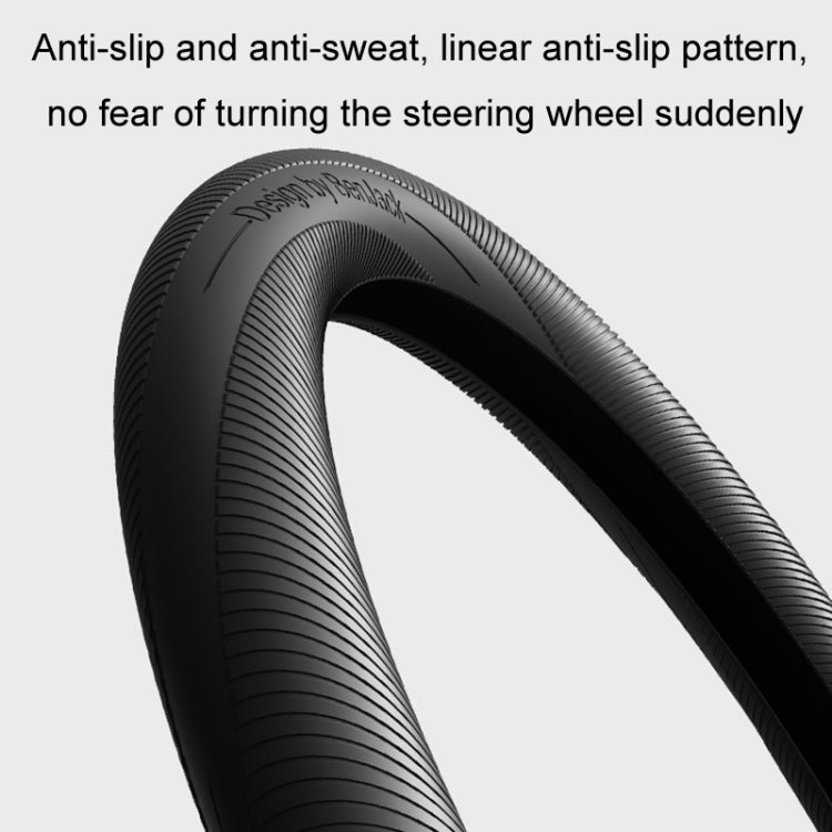 BEN.JACK Car Anti-slip Sweat-absorbent Liquid Silicone Steering Wheel Cover(Beige) - Steering Wheel Accessories by BEN.JACK | Online Shopping UK | buy2fix