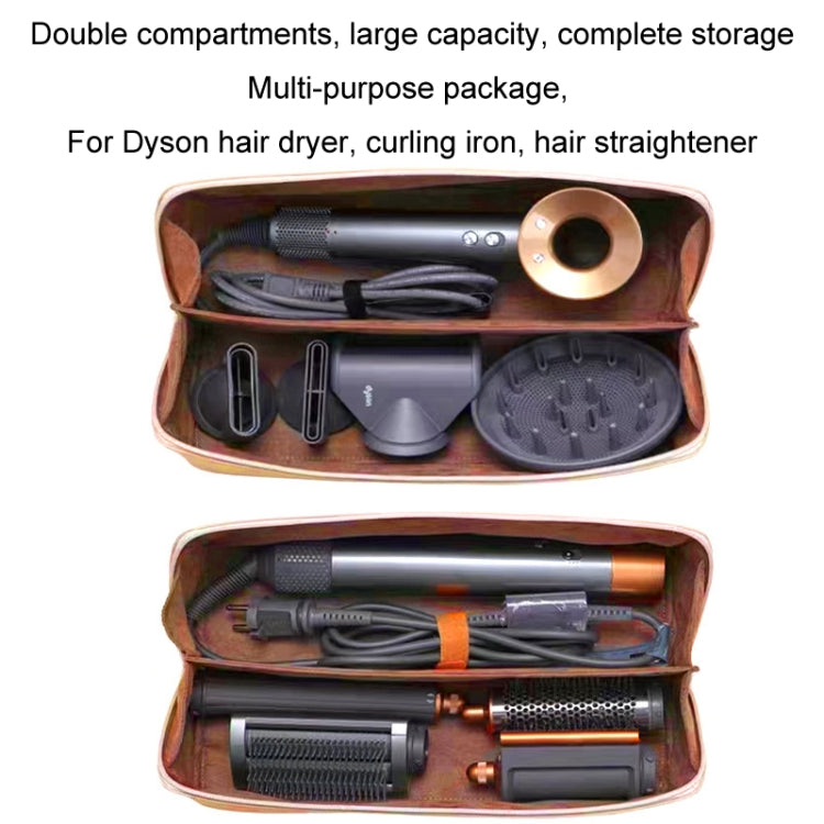 For Dyson Hair Dryer Curling Wand Portable Storage Bag, Color: Pink PU Waterproof Fabric - Dyson Accessories by buy2fix | Online Shopping UK | buy2fix