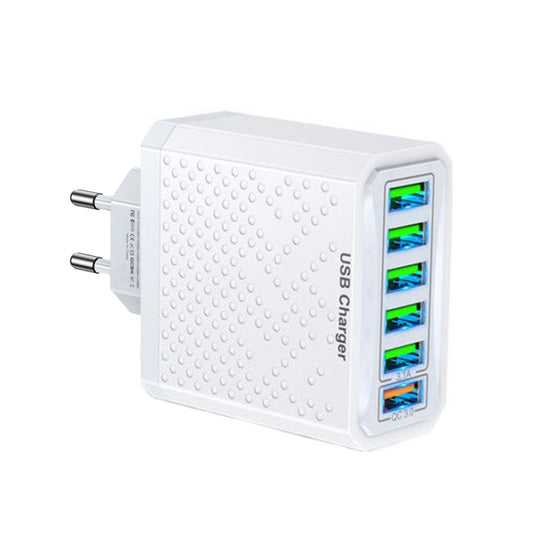 6-Ports Multifunctional Quick Charging USB Travel Charger Power Adapter, Model: White EU Plug - USB Charger by buy2fix | Online Shopping UK | buy2fix