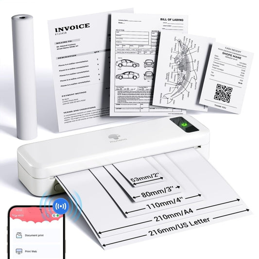 Phomemo M835  Wireless Bluetooth Thermal Printer Support Multi-Size Thermal Paper - Printer by Phomemo | Online Shopping UK | buy2fix