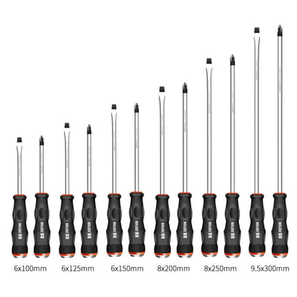 BOLEEI 6.0x100mm Straight Heart Piercing Knockable Screwdriver Convertible Tool - Screwdriver Tools by BOLEEI | Online Shopping UK | buy2fix