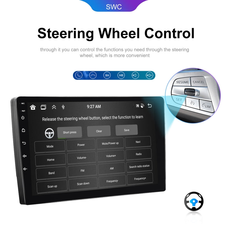 10.1 inch 6+128G Android Universal HD Large Screen Car Bluetooth Player Android GPS Navigation Integrated Machine(Standard+AHD Camera) - Car MP3 & MP4 & MP5 by buy2fix | Online Shopping UK | buy2fix