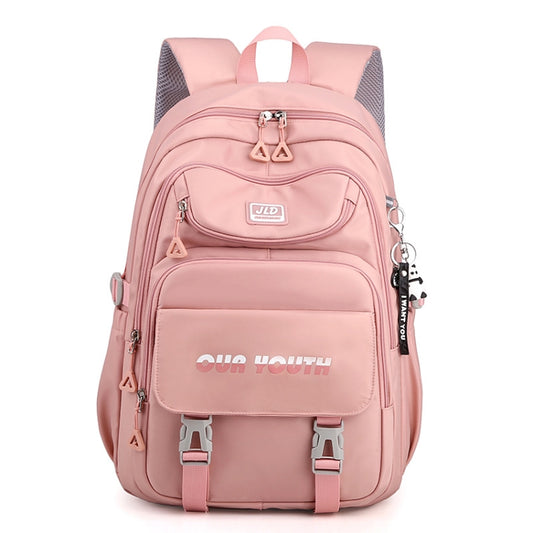 JLD  School Bag College Backpack Anti Theft Travel Bags for Teens Girls Students(Soft Pink) - Double-shoulder Bags by JLD | Online Shopping UK | buy2fix