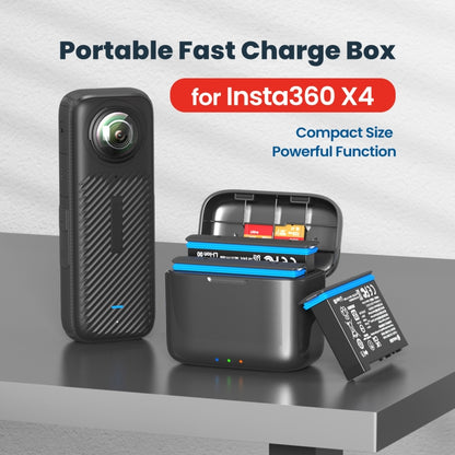 For Insta360 X4 AMagisn Battery Fast Charge Charging Box Sports Camera Accessories - Others by aMagisn | Online Shopping UK | buy2fix