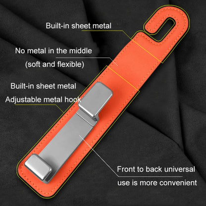 Car Multifunctional Hidden Hook Seat Back Storage Hook(Orange) - Auto Fastener & Clips by buy2fix | Online Shopping UK | buy2fix