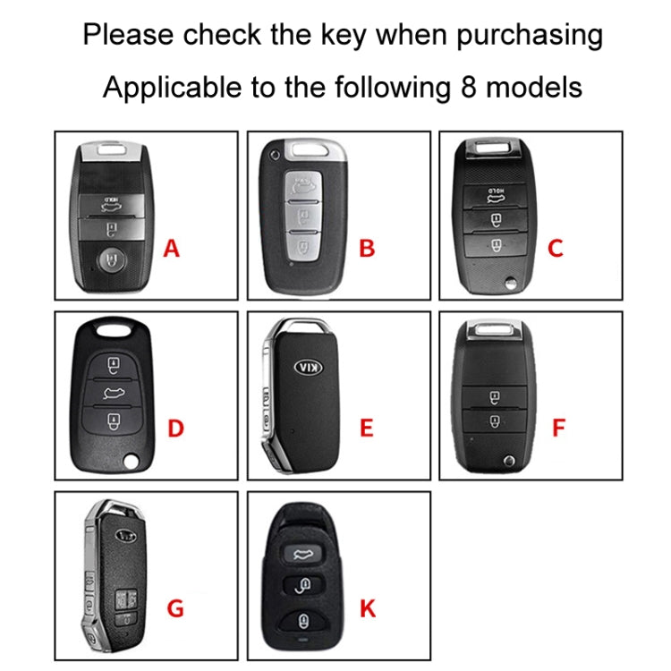 For Kia Car Key Cover Multifunctional Keychain Anti-lost Number Plate, Style: F - Car Key Cases by buy2fix | Online Shopping UK | buy2fix