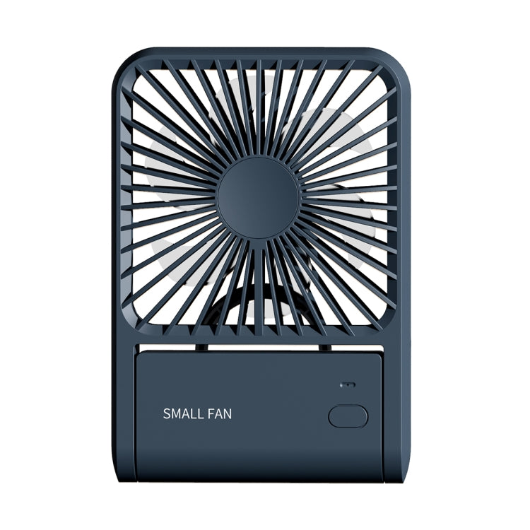 HX-123 USB Charging Wall-mounted Desktop Folding Thin and Light Small Fan(Blue) - Electric Fans by buy2fix | Online Shopping UK | buy2fix