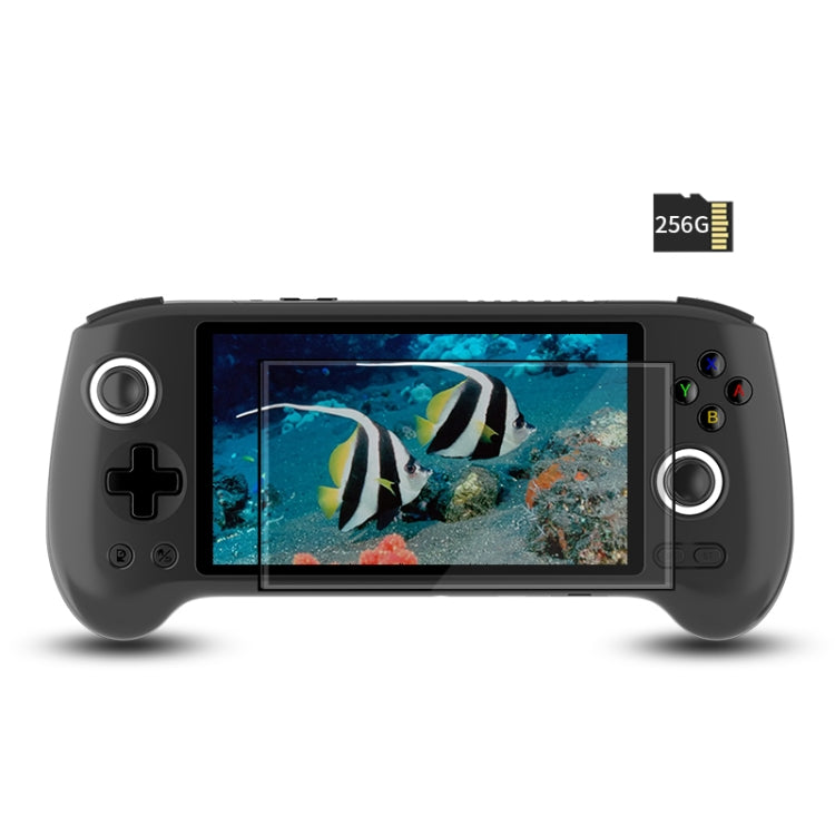 ANBERNIC RG556 Handheld Game Console Android 13 System 5.48-Inch AMOLED Screen WIFI Bluetooth Game Player 128GB+256GB(Black) - Pocket Console by ANBERNIC | Online Shopping UK | buy2fix