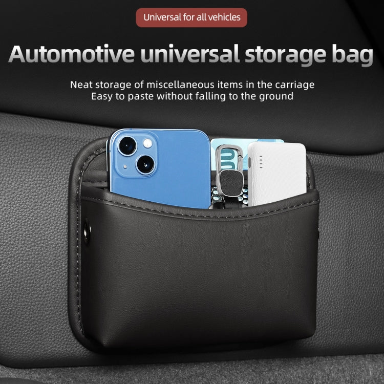 Adhesive Multifunctional Storage Bag for Car Center Console(Black) - Stowing Tidying by buy2fix | Online Shopping UK | buy2fix