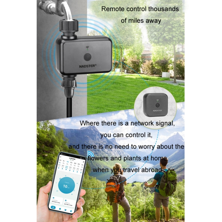 NADSTER Bluetooth WiFi Remote Automatic Timed Flower Watering Controller, Specification: Single Outlet - Watering & Irrigation by NADSTER | Online Shopping UK | buy2fix