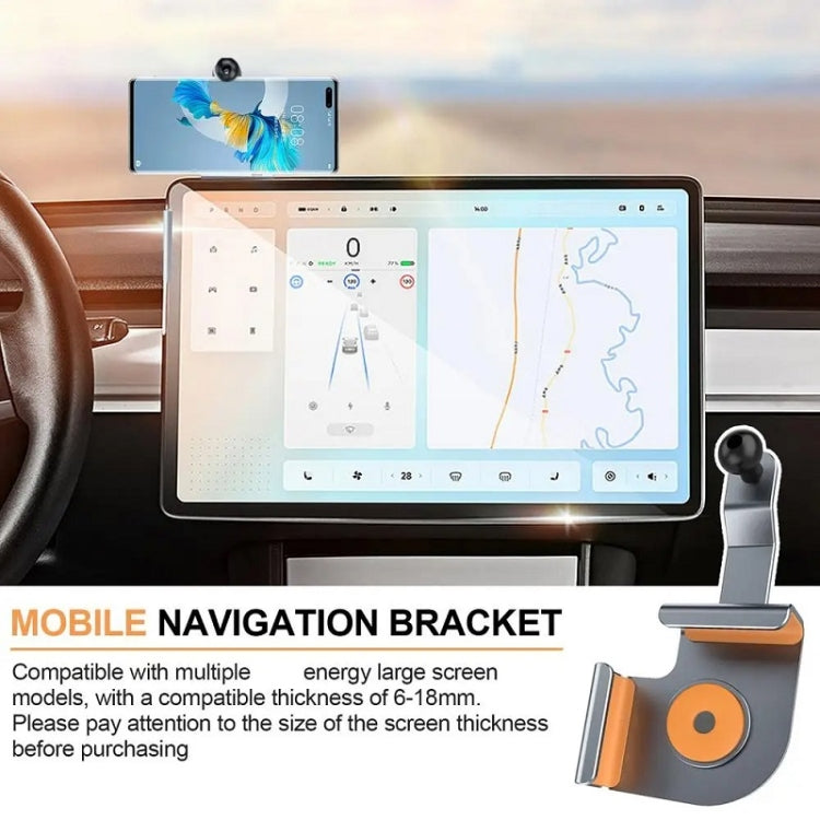 Car Screen Phone Holder Base For Tesla Model 3 And Other Models, Model: Base + Magnetic Stand - Car Holders by buy2fix | Online Shopping UK | buy2fix