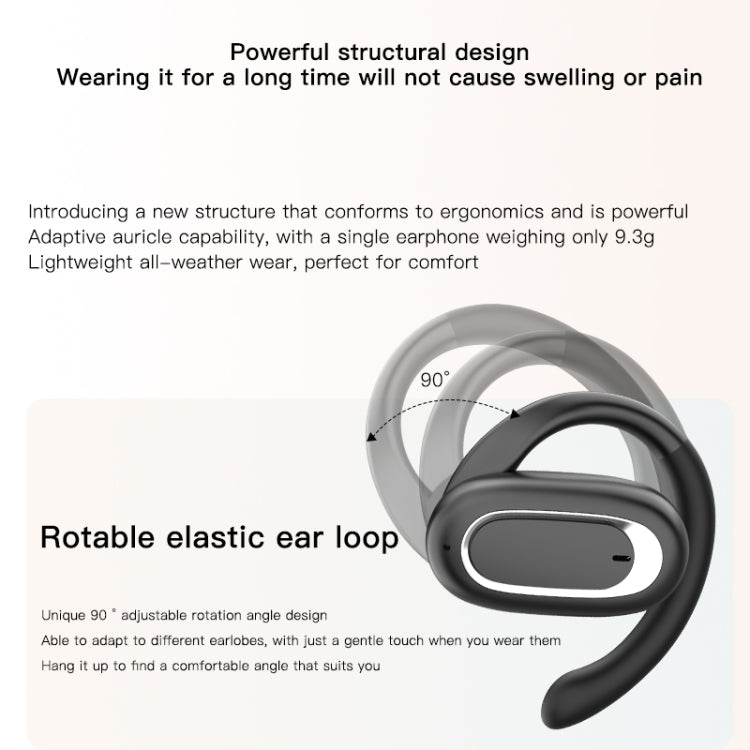 T35 OWS Adjustable Ear-Hook Call Noise Reduction Wireless Bluetooth 5.3 Earphones(Skin-color) - Bluetooth Earphone by buy2fix | Online Shopping UK | buy2fix