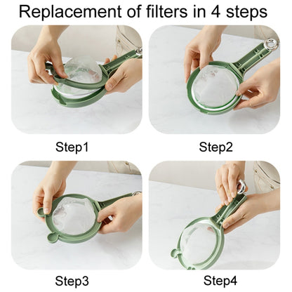 Household Soymilk Strainer Kitchen Juicer Residue Filter(Green) - Filters by buy2fix | Online Shopping UK | buy2fix