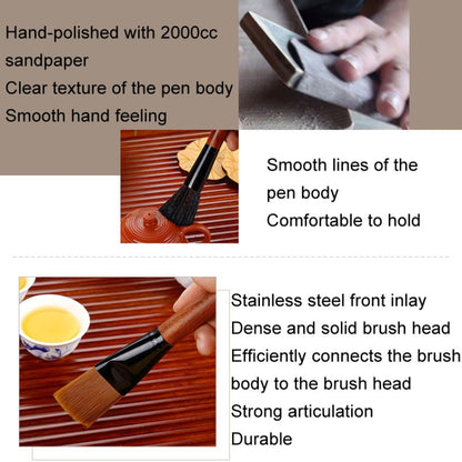 KAMJOVE Tea Tray Cleaning Brush Solid Wooden Tea Tools Brush, Style: B - Cleaning Tools by KAMJOVE | Online Shopping UK | buy2fix