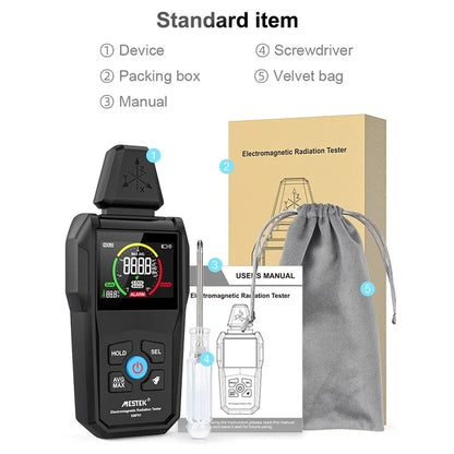 MESTEK  EMF01 Electromagnetic Radiation Detector Highly Sensitive 3-Axis Sensing Probe - Radiation Detector by MESTEK | Online Shopping UK | buy2fix