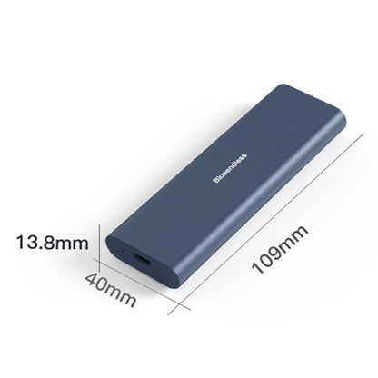 Blueendless M2815SN M.2 Dual Protocol Type-C 3.1 Mobile Hard Disk Box Laptop External SSD(Silver) - HDD Enclosure by Blueendless | Online Shopping UK | buy2fix