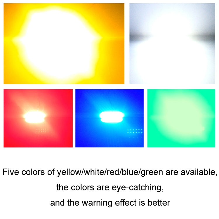6pcs 12-Bead LED Flashing Warning Lights Motorcycle RV Signal Lights(Yellow Light) - Clearance Lights by buy2fix | Online Shopping UK | buy2fix