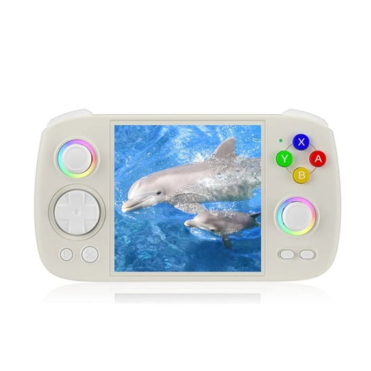 ANBERNIC RG Cube Retro Handheld Game Console With 3.95 Inch Screen T820 CPU Android 13 RGB Light With 128G TF Card(Beige) - Pocket Console by ANBERNIC | Online Shopping UK | buy2fix