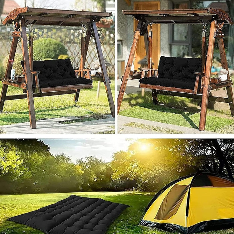 Outdoor Home Patio Soft Waterproof Sunscreen Bench Chair Cushion, Size: 150x100x10cm(Dark Coffee) - Cushions & Pillows by buy2fix | Online Shopping UK | buy2fix