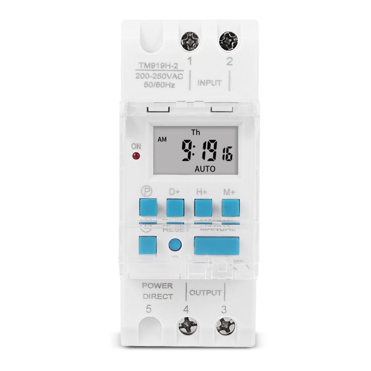 SINOTIMER TM919H-4 12V 16A DIN Rail 4 Pins Voltage Output Digital Switch Timer Automatic Cycle Timing Controller - Switch by SINOTIMER | Online Shopping UK | buy2fix