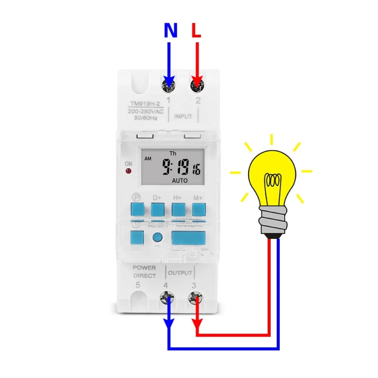 SINOTIMER TM919H-3 24V 16A DIN Rail 4 Pins Voltage Output Digital Switch Timer Automatic Cycle Timing Controller - Switch by SINOTIMER | Online Shopping UK | buy2fix