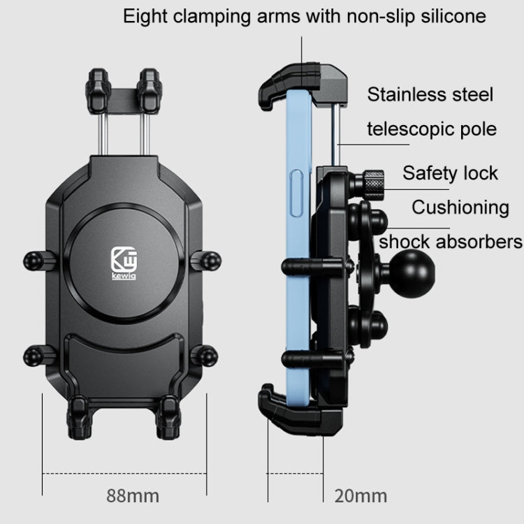 Kewig Motorcycle Octopus Holder Anti-Theft Motorcycle Cell Phone Mounts, Model: M26-C1 - Holder by Kewig | Online Shopping UK | buy2fix