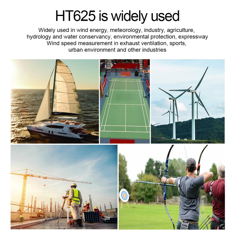 HABOTEST Handheld High-Precision Digital Anemometer With USB(HT625B) - Tachometers & Anemometer by HABOTEST | Online Shopping UK | buy2fix