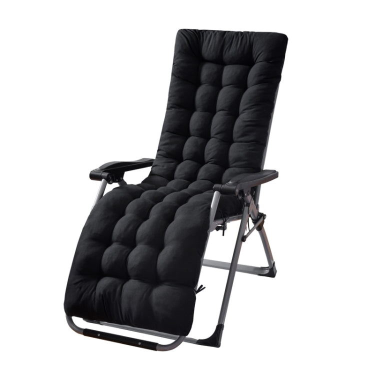 170x53x8cm Thickened Slip-on Home Recliner Cushion Garden Rocking Chair Cushion(Black) - Cushions & Pillows by buy2fix | Online Shopping UK | buy2fix