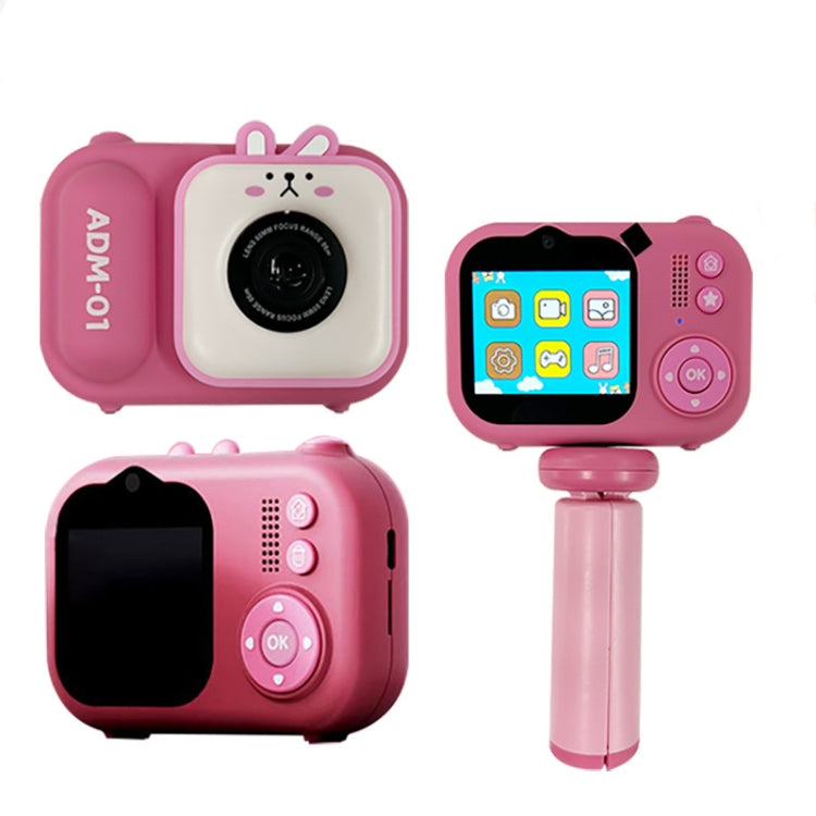 2.4 Inch IPS Screen 48MP Dual Lens Kids Digital Camera Mini Video Camera With 32G TF Card Pink Bunny - Children Cameras by buy2fix | Online Shopping UK | buy2fix