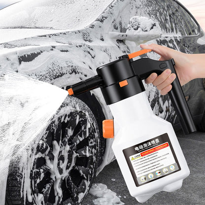 2L Car Wash Electric Foam Sprayer Rechargeable Pressurized PA Pot Electric Booster Sprayer(Grey) - Car washing supplies by buy2fix | Online Shopping UK | buy2fix