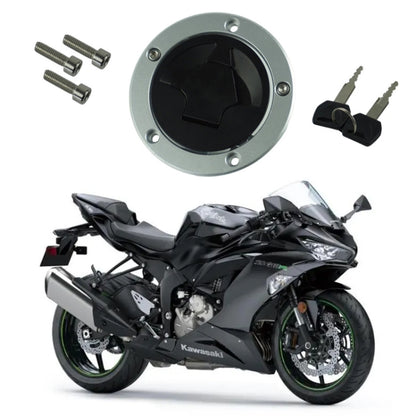 Motorcycle Fuel Tank Cap For Kawasaki ZX6R/ZX10R/ZX-14/Z1000/Z750 - Theft Protection by buy2fix | Online Shopping UK | buy2fix