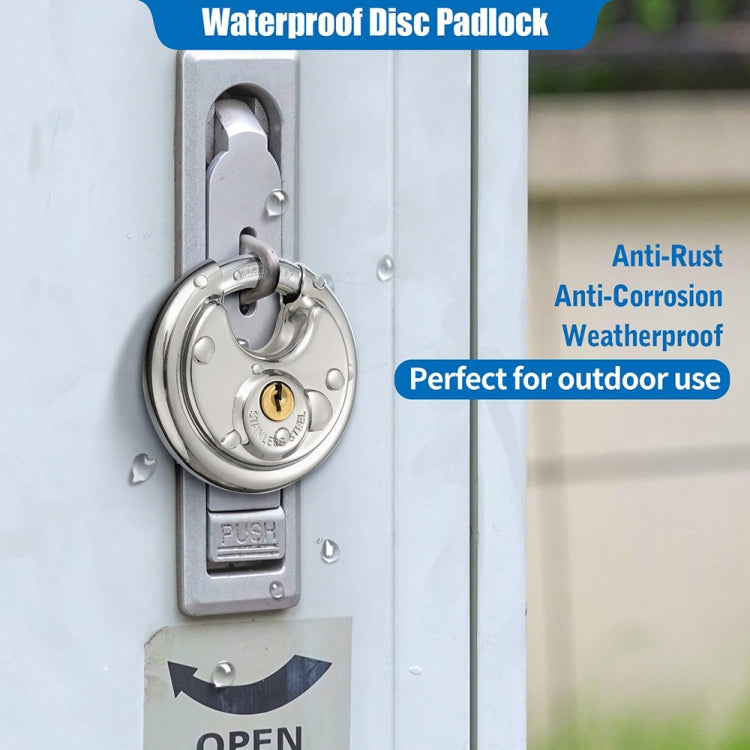 90mm Household Anti-Theft Rust-Proof And Waterproof Pure Copper Core Round Padlock - Padlocks by buy2fix | Online Shopping UK | buy2fix