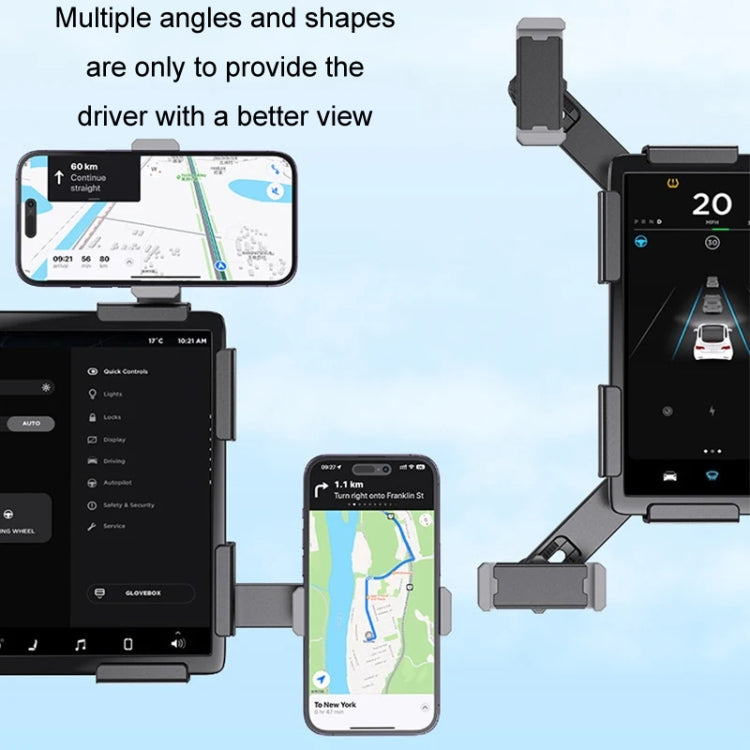 SHUNWEI Car Navigation Screen Floating Mobile Phone Holder, Style: Magnetic Type - Universal Car Holders by SHUNWEI | Online Shopping UK | buy2fix