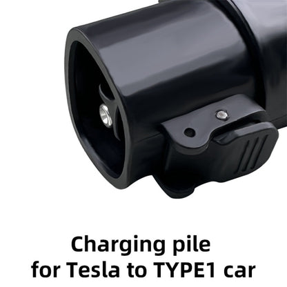 For Tesla-TYPE1 Electric Vehicle Charging Station Adapter Conversion Head(Black) - EV Charger Accessories by buy2fix | Online Shopping UK | buy2fix