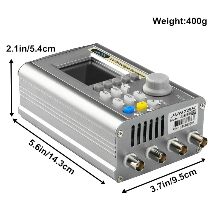 JUNTEK Programmable Dual-Channel DDS Function Arbitrary Waveform Signal Generator, Frequency: 40MHz(UK Plug) - Other Tester Tool by buy2fix | Online Shopping UK | buy2fix