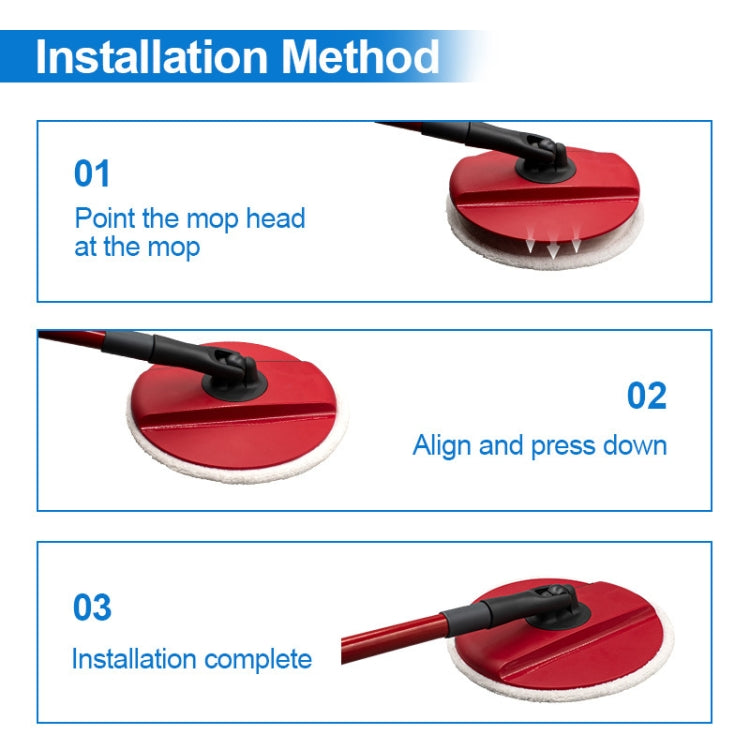 For Vileda Spin & Clean Mop Refill Pad Round Microfiber Replacement Cloth Cover(Red) - Handheld Cleaner & Mops by buy2fix | Online Shopping UK | buy2fix