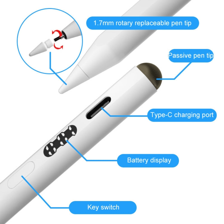 C15 Active Digital Display Capacitive Pen For iPad 2018 Or Later - Stylus Pen by buy2fix | Online Shopping UK | buy2fix