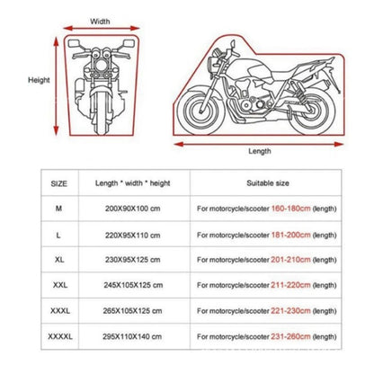 Motorcycle Rain Sun Protection Cover Oxford Cloth Dustproof With Anti-theft Buckle, Size: XL - Raincoat by buy2fix | Online Shopping UK | buy2fix